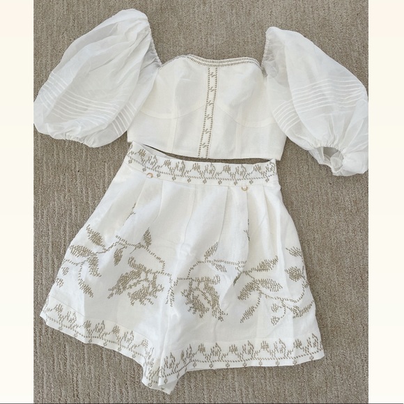 Redpolaris Crop Top with Shorts Set Rare Size 38 S NWOT - Picture 8 of 14